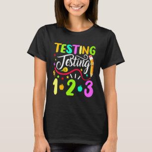 T-shirt Retour À L'Essai À L'École 1 2 3