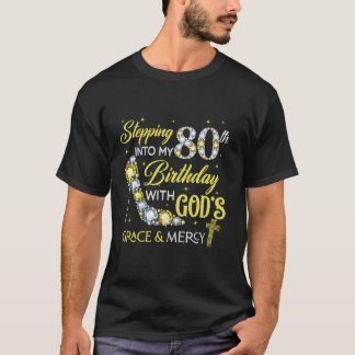 T-shirt Retour À Mon 80E Anniversaire Cadeaux Pour Dames W