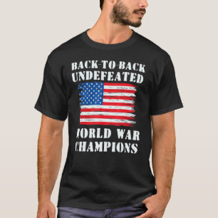 T-shirt Retour À Retour Champions De Guerre Mondiale Indéf