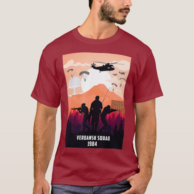 T-shirt Retour à Verdansk 1984 CoD Gaming Gulag Warzone (Devant)