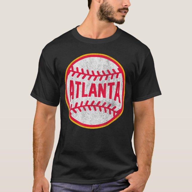 T-shirt Retour au baseball d'Atlanta (Devant)