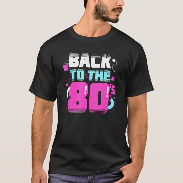 T-shirt Retour au costume de fête des années 80 (Devant)