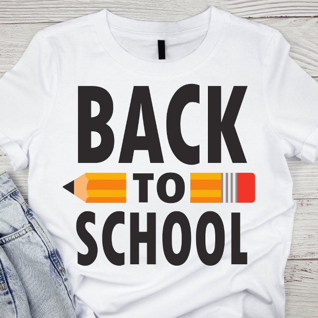 T-shirt Retour au crayon scolaire (Créateur téléchargé)