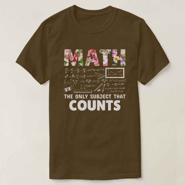 T-shirt Retour au décompte des mathématiques à l'école (Design devant)
