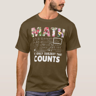 T-shirt Retour au décompte des mathématiques à l'école