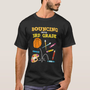 T-shirt Retour Au Joueur De Basket De 3E Année
