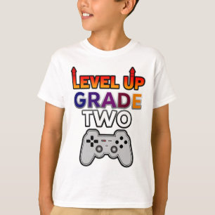 T-shirt Retour au niveau scolaire jusqu'à la deuxième anné