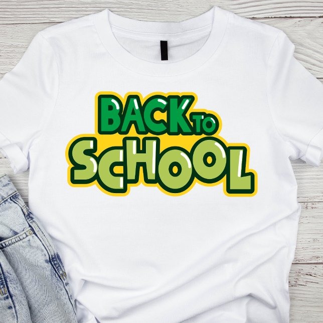 T-shirt Retour au vert de l'école (Créateur téléchargé)