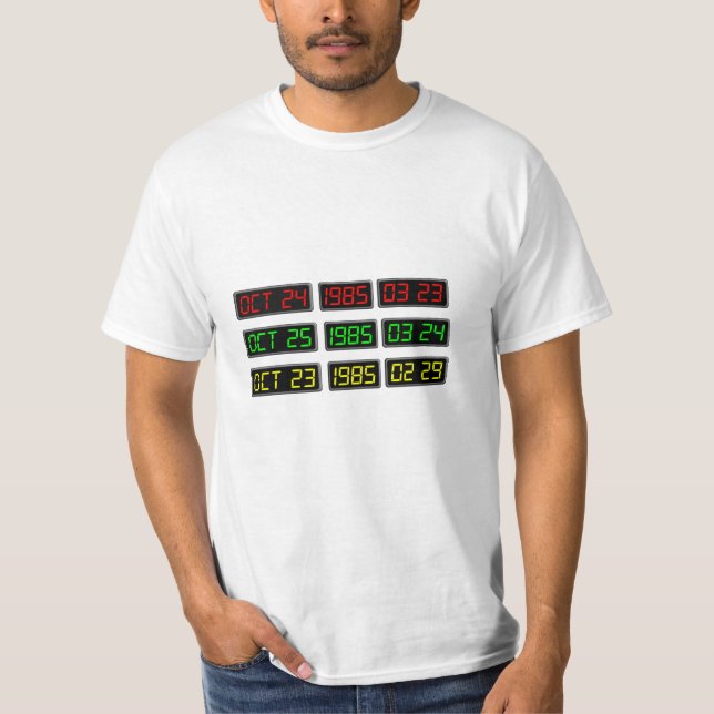 T-shirt Retour aux années 80 par Time Travel Machine (Devant)