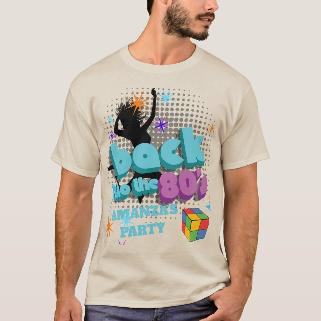 T-shirt Retour aux années 80 Retro Hippie Super Anniversai (Devant)