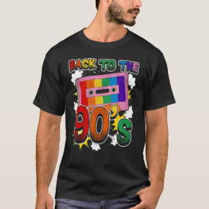 T-shirt Retour aux années 90 Disco Radio et Techno Era Vin