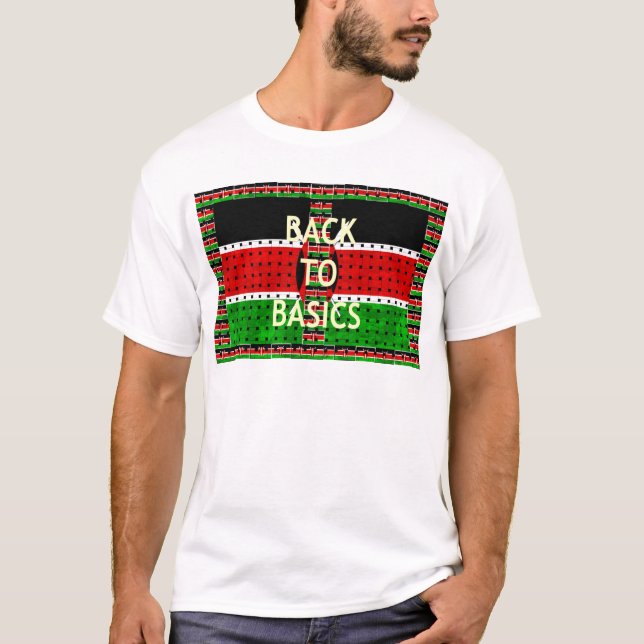 T-shirt Retour aux bases : Kenya Drapeau Thème de la cultu (Devant)