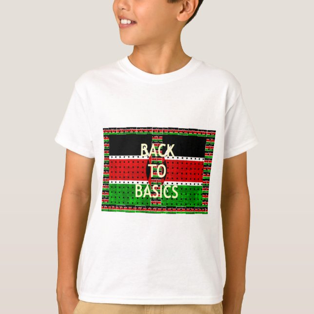 T-shirt Retour aux bases : Kenya Drapeau Thème de la cultu (Devant)