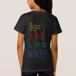 T-Shirt Retour - Citation Magique Horace Filles' Slim