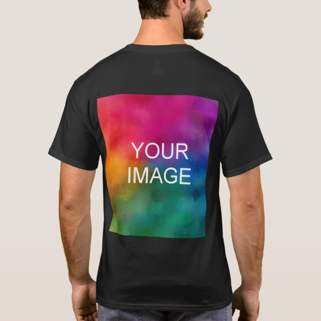 T-shirt Retour Conception Ajouter Remplacer Modèle d'image (Dos)