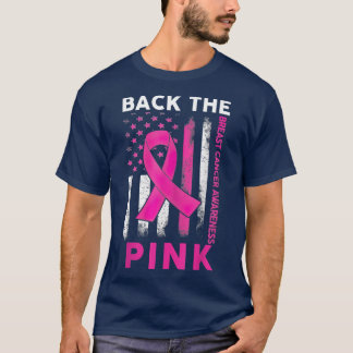 T-shirt Retour Conscience du cancer du sein rose Fla améri