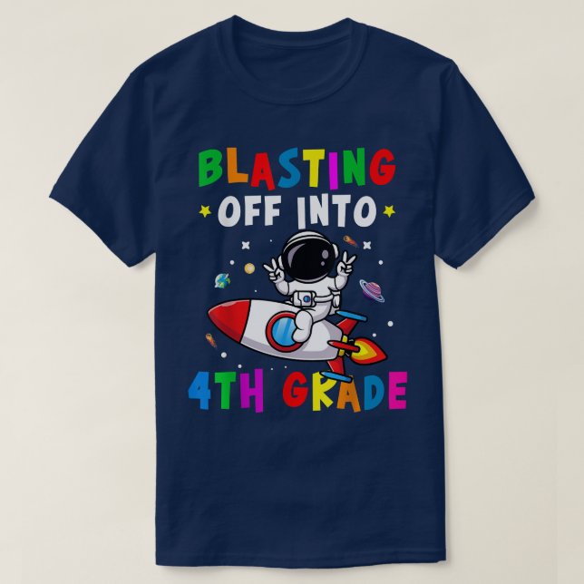 T-shirt Retour En 4E Année À L'École Garçons Ki (Design devant)