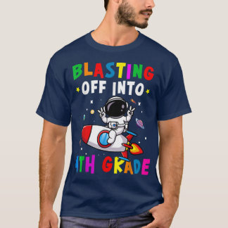 T-shirt Retour En 4E Année À L'École Garçons Ki