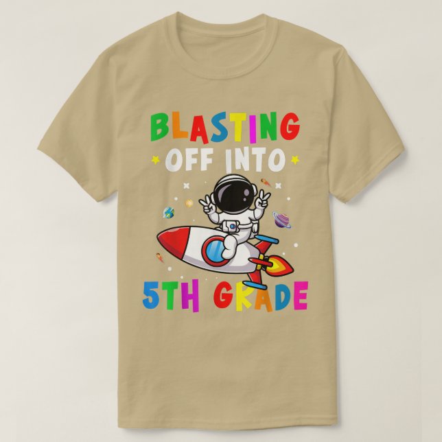 T-shirt Retour En 5E Année À L'École Garçons Ki (Design devant)