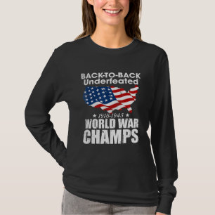 T-shirt Retour en arrière-sans-vaincu-Champs-de-Guerre Mon