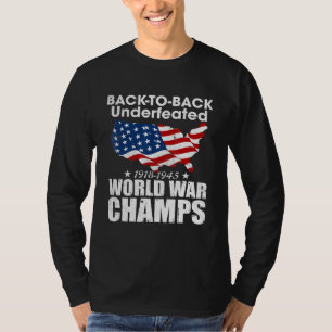T-shirt Retour en arrière-sans-vaincu-Champs-de-Guerre Mon