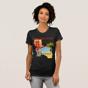 T-shirt Retour en Californie Femme Bella+Canvas Sombre
