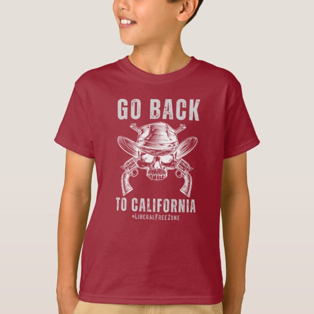 T-shirt Retour en Californie Républicain conservateur (Devant)