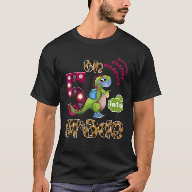 T-shirt Retour En Équipe D'Enseignants De 5E Année (Devant)