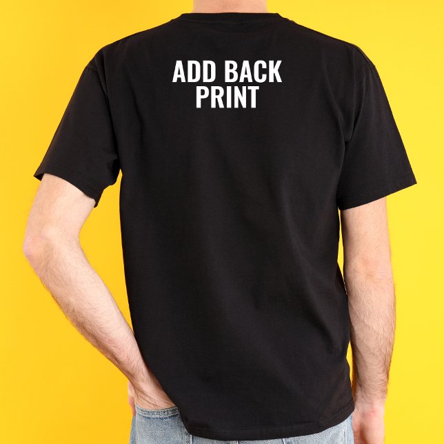 T-shirt Retour Imprimer Mise à niveau à l'arrière Imprimer (Créateur téléchargé)