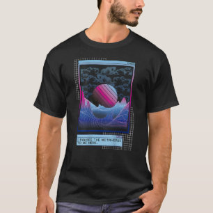 T-shirt Retour imprimer Techno music Vaporwave EDM party r
