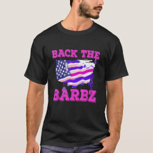 T-shirt Retour Le Barbz Love American Flag Supporter