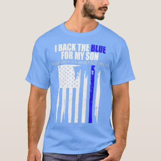 T-shirt Retour Le Bleu Je soutiens le Bleu pour mon Fils F