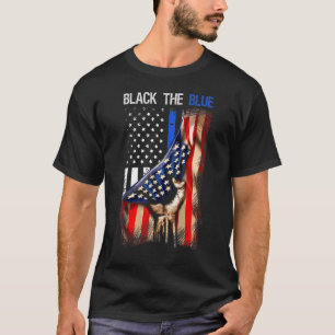 T-shirt Retour Le drapeau bleu américain Vintage
