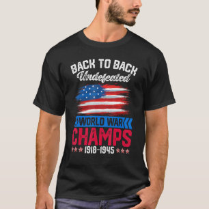 T-shirt Retour Retour Retour Guerre Mondiale Indéférée Cha