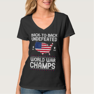 T-shirt Retour Retour Retour Guerre Mondiale Indéférée Cha