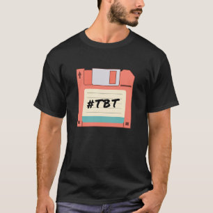 T-shirt Retour sur disquette jeudi Geek rétro TBT