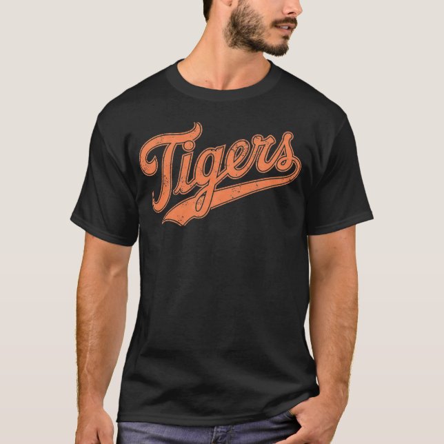 T-shirt Retour vintage des tigres (Devant)