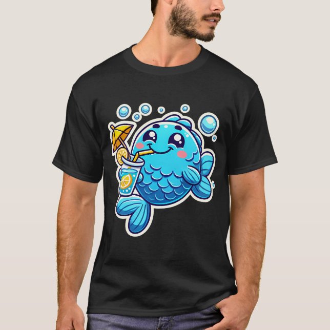 T-shirt Retournant en buvant (Devant)