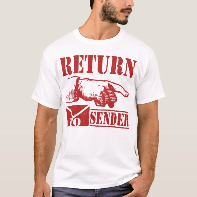 T-shirt Retourné à l'envoyeur (Devant)