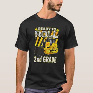 T-shirt Retourner À L'École Bulldozer Prêt À Rouler 2E Ann