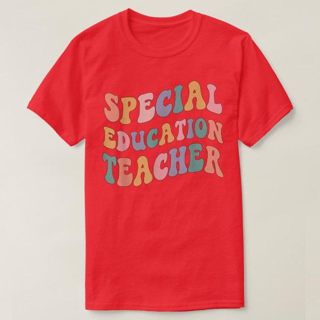 T-shirt Retourner à l'école enseignant, Rétro éducation sp (Design devant)