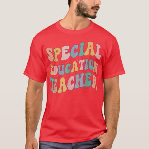 T-shirt Retourner à l'école enseignant, Rétro éducation sp