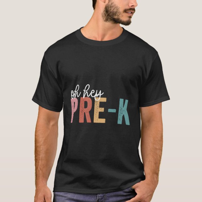 T-shirt Retourner À L'École Étudiants Enseignant Oh Hey Pr (Devant)