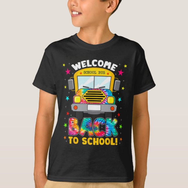 T-shirt Retourner À L'École Fun Outfit School Bus Driver (Devant)