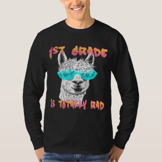 T-shirt Retourner à l'école Llama 1ère année Enseignant 1e