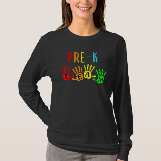 T-shirt Retourner À L'École Pré K Équipe Enseignants Empre