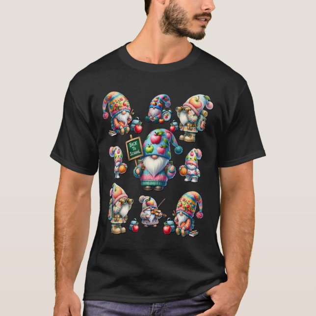 T-shirt Retourner À L'École Stups Pour Enseignants Enseign (Devant)