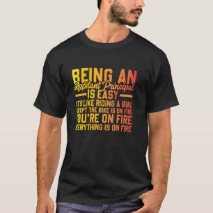 T-shirt Retourner À L'École Vice Assistant principal