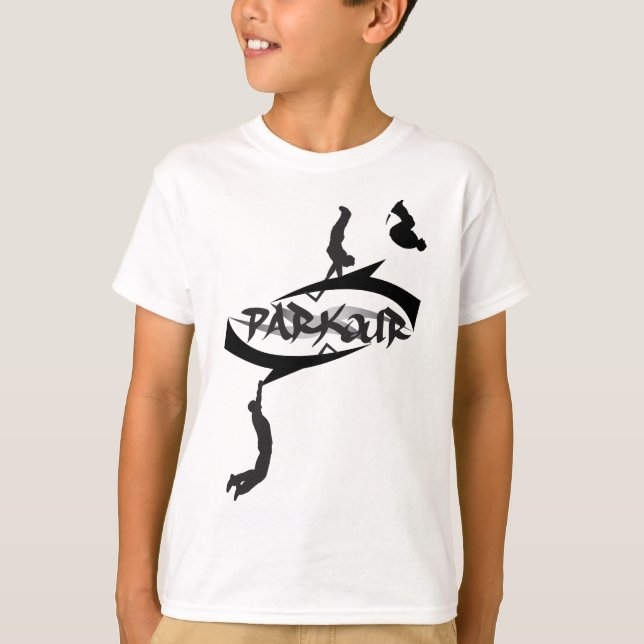 T-shirt Retourner Parkour Abstrait (Devant)