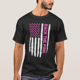 T-shirt Retourner Pink Breast Cancer Sensibilisation Drape